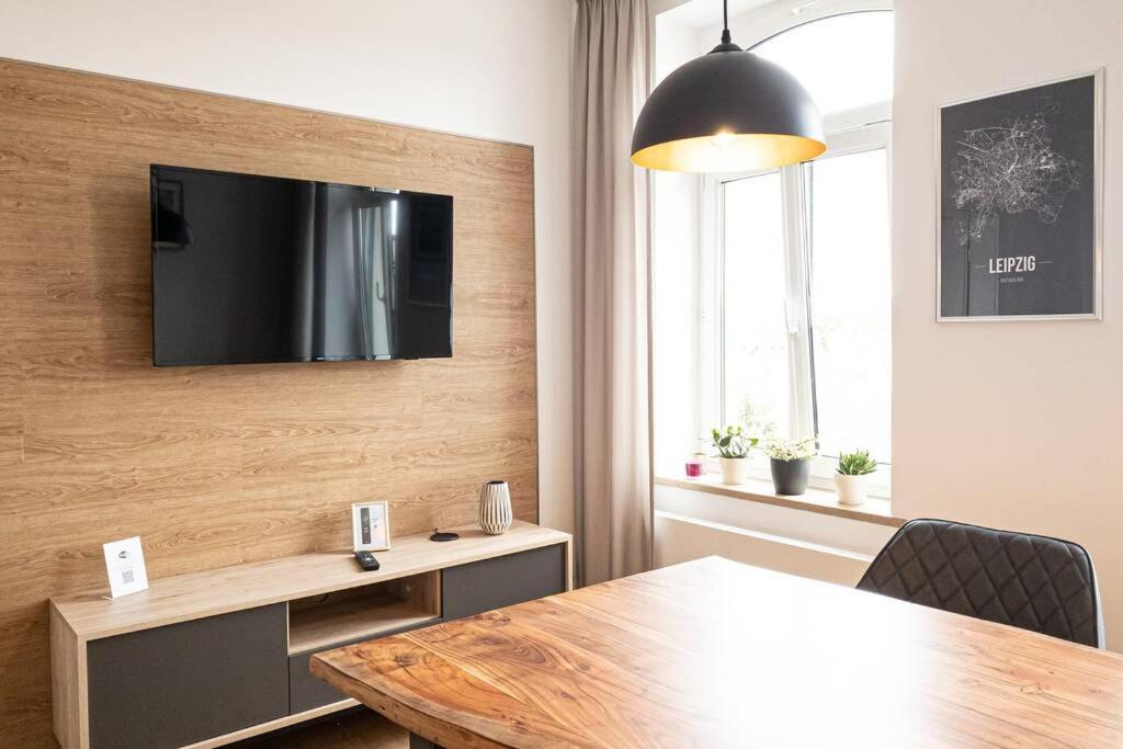 Luxus-Apartment in Leipzig mit Privat-Parkplatz Buitenkant foto