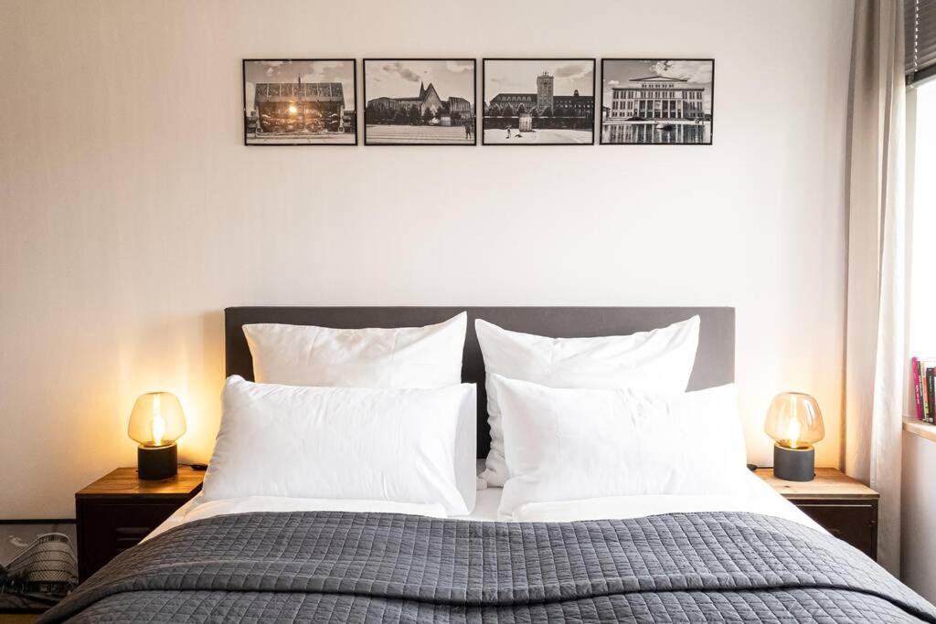 Luxus-Apartment in Leipzig mit Privat-Parkplatz Buitenkant foto