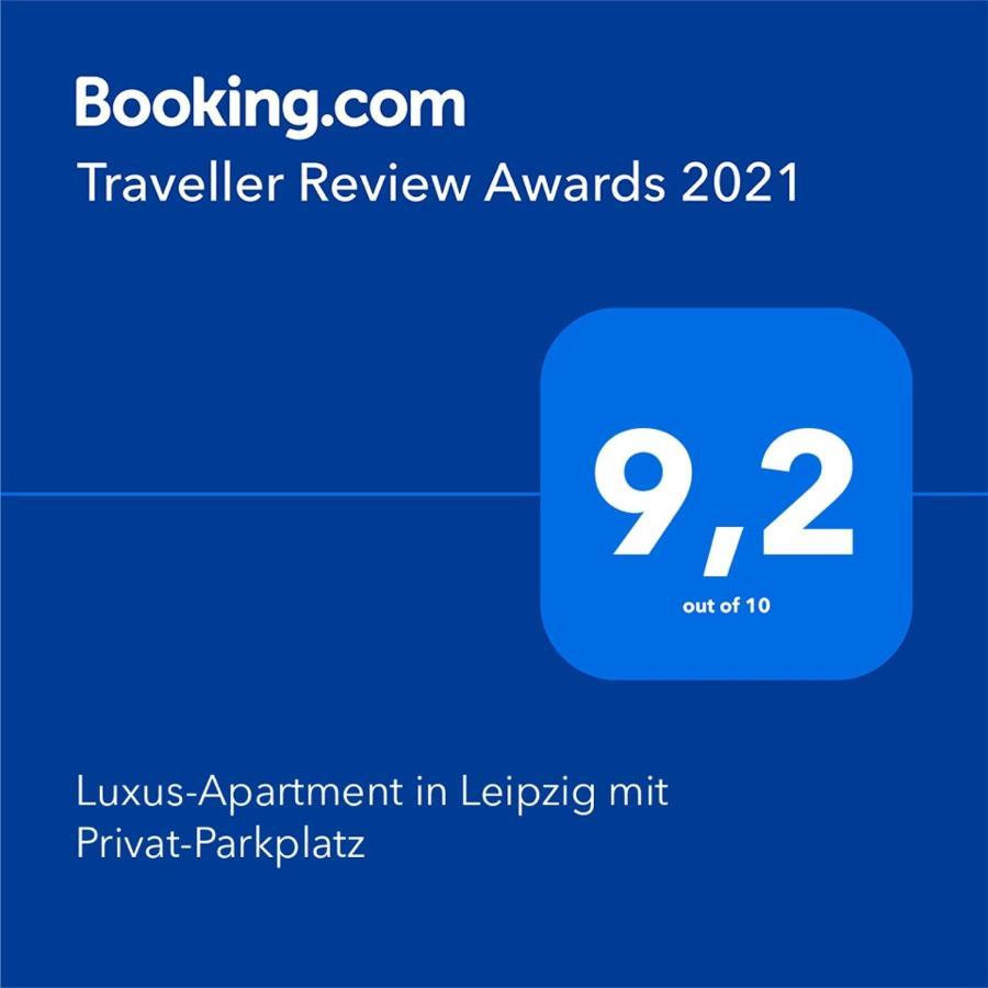 Luxus-Apartment in Leipzig mit Privat-Parkplatz Buitenkant foto